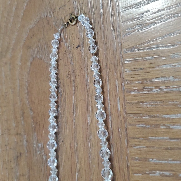 Chrystal, glass small to large beaded necklace no markings - Picture 3 of 4